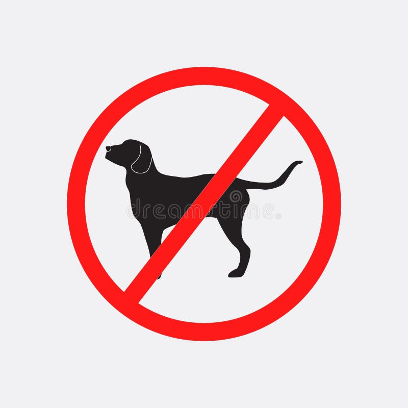 Geen hond toegestaan vectorteken vector illustratie Geen hond toegestaan vectorteken vector illustratie