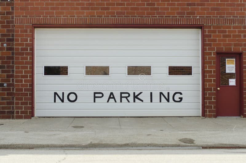 Geen parkeren, mensen