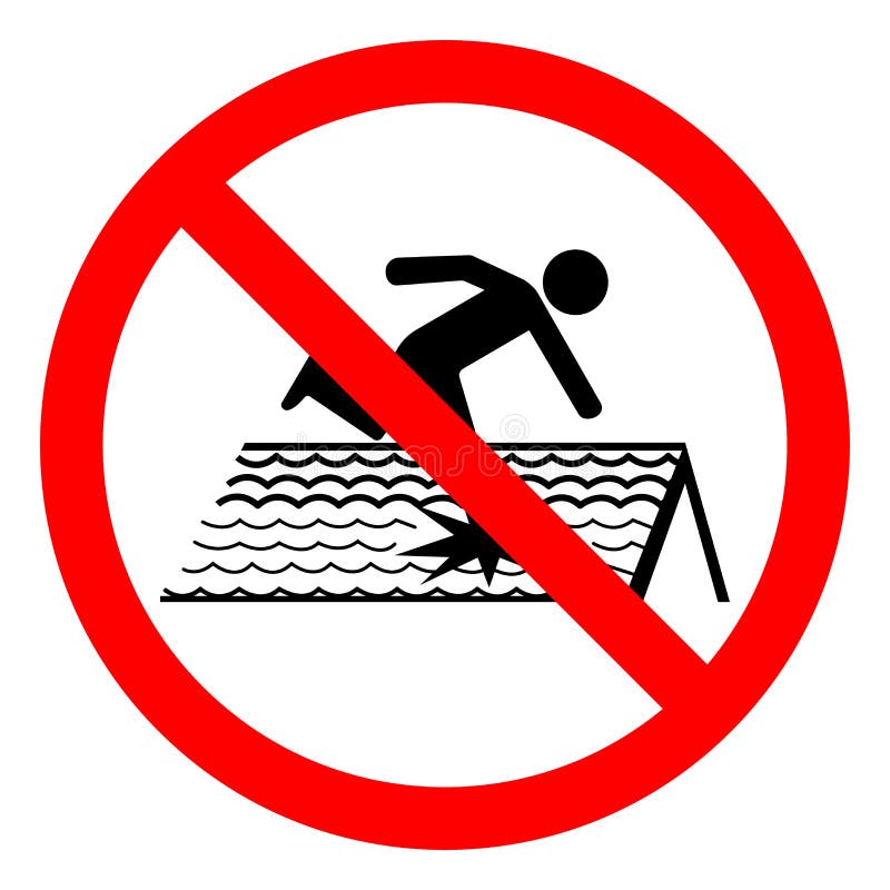 Gefahrenzeichen auf der zerbrechlichen Dachmarke, Vektor-Illustration, Isolierung auf dem weißen Hintergrundschild EPS10 stock abbildung