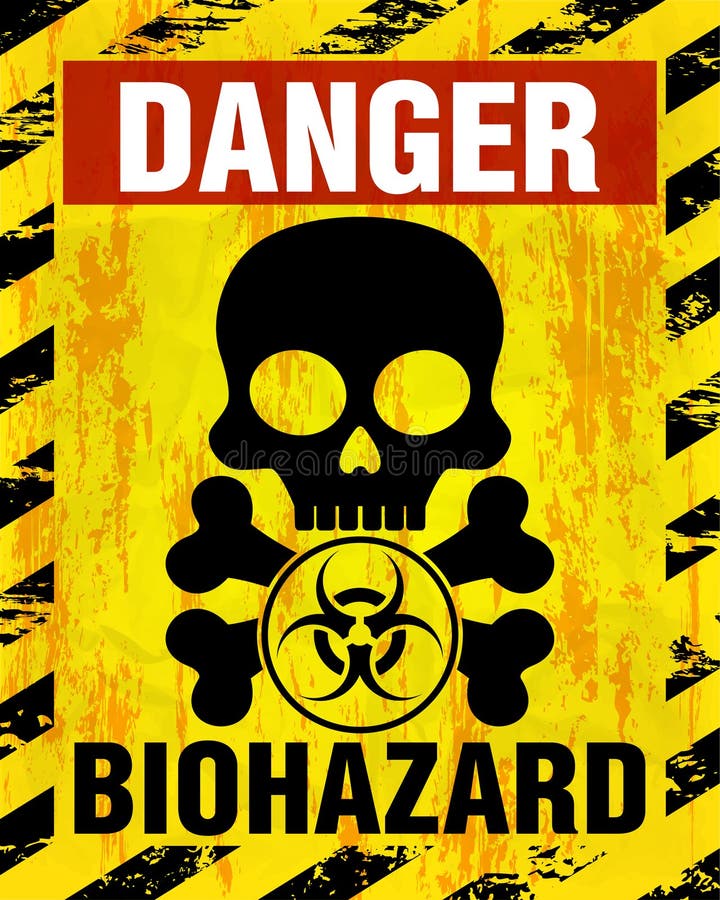 Biohazard Schadelmaske Virusinfektion Vektor Abbildung Illustration Von Unhold Dunkel 78772059
