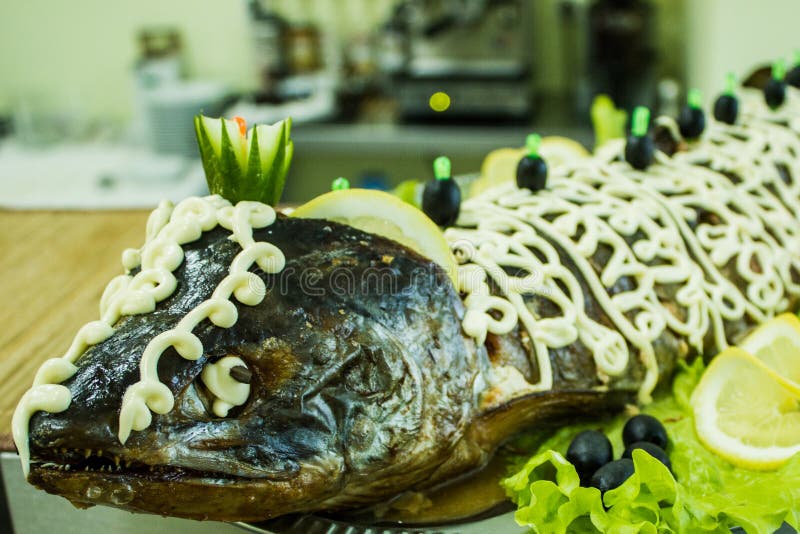 Gefilte Fish On The Plate Close Up Shot Stock Photo Image of meeting