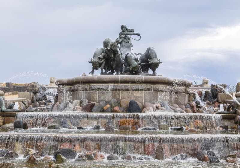 Gefion Fountain stock photo. Image of landmark, tourism - 71335994