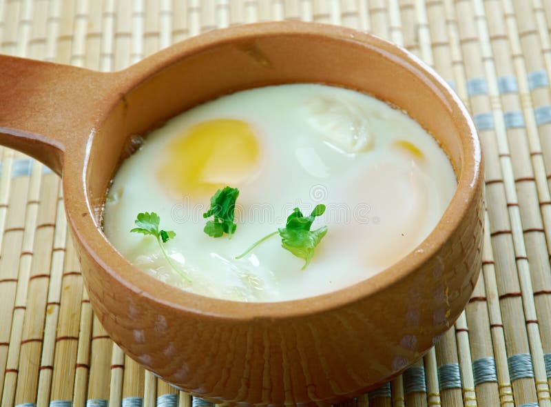 Shirred eggs - baked eggs, are eggs that have been baked in a flat-bottomed dish. Shirred eggs - baked eggs, are eggs that have been baked in a flat-bottomed dish