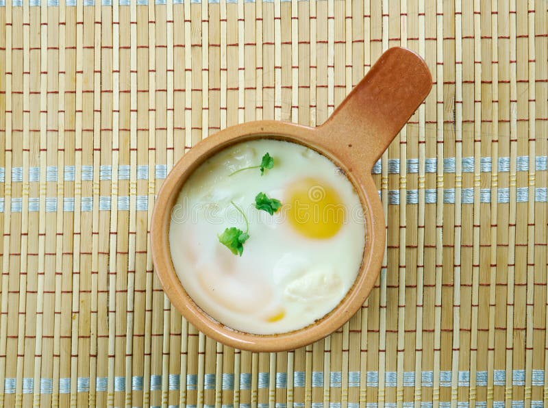 Shirred eggs - baked eggs, are eggs that have been baked in a flat-bottomed dish. Shirred eggs - baked eggs, are eggs that have been baked in a flat-bottomed dish