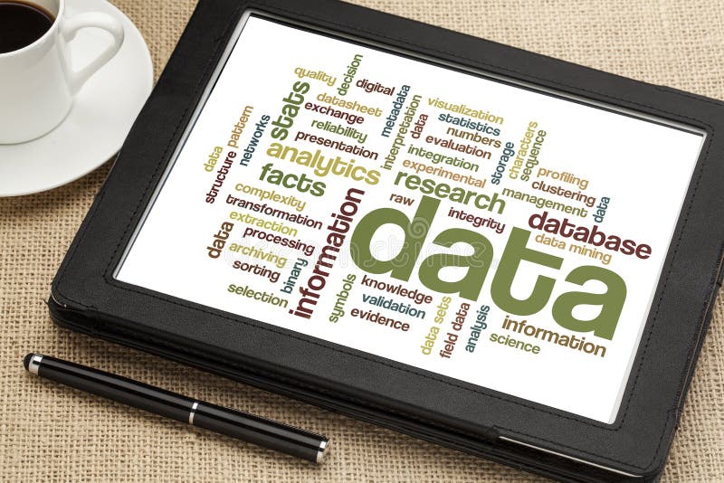 Gegevens en van informatiegegevens wolk stock afbeeldingen Gegevens en van informatiegegevens wolk stock afbeeldingen