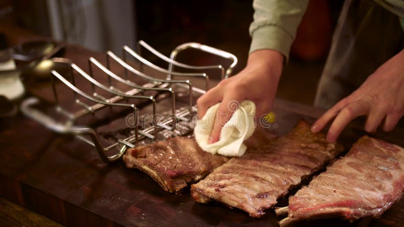 Gegrillte Schweinefleischrippen Fleisch, saftig stockfotografie Gegrillte Schweinefleischrippen Fleisch, saftig stockfotografie