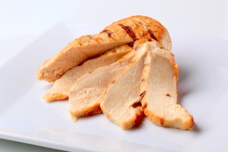 Gegrillte Truthahnbrust stockfoto