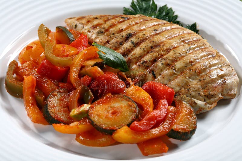 Gegrillte Truthahnverkleidung lizenzfreies stockfoto