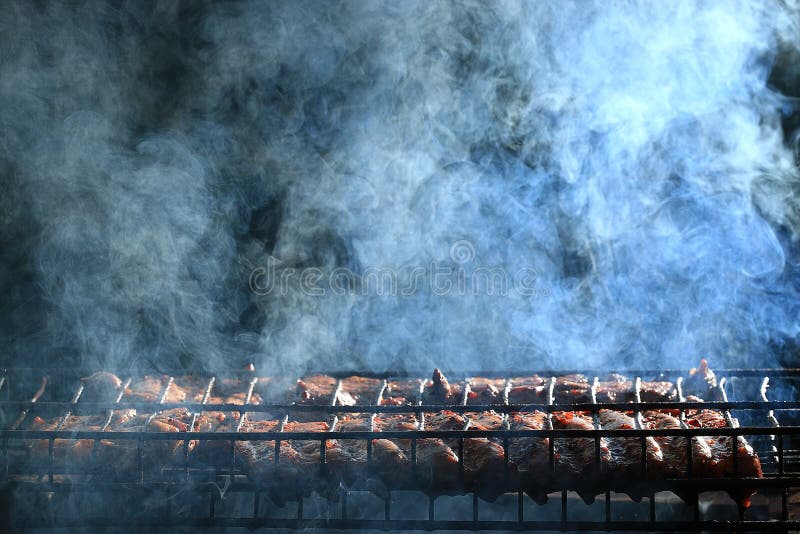 Gegrillter Fleischrauch lizenzfreie stockfotos Gegrillter Fleischrauch lizenzfreie stockfotos