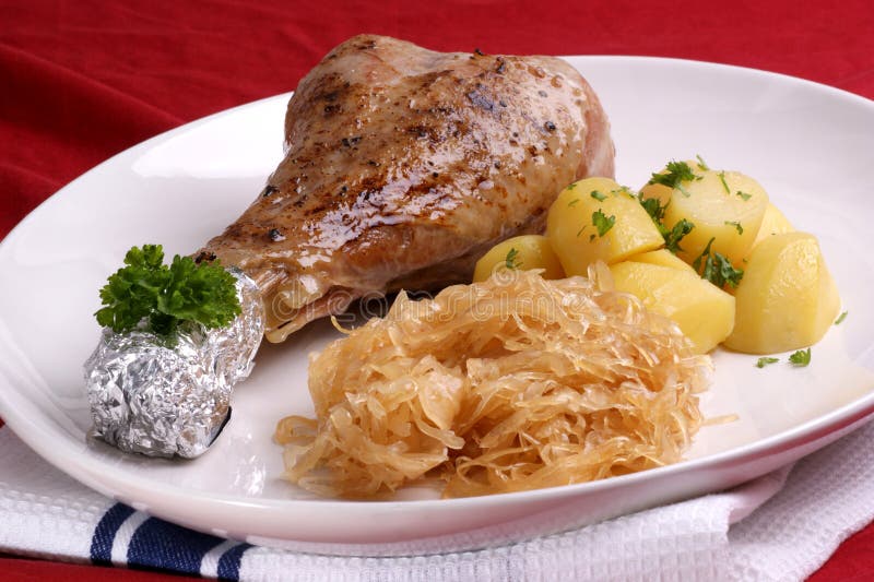 Gegrillter Truthahntrommelstock stockfotografie