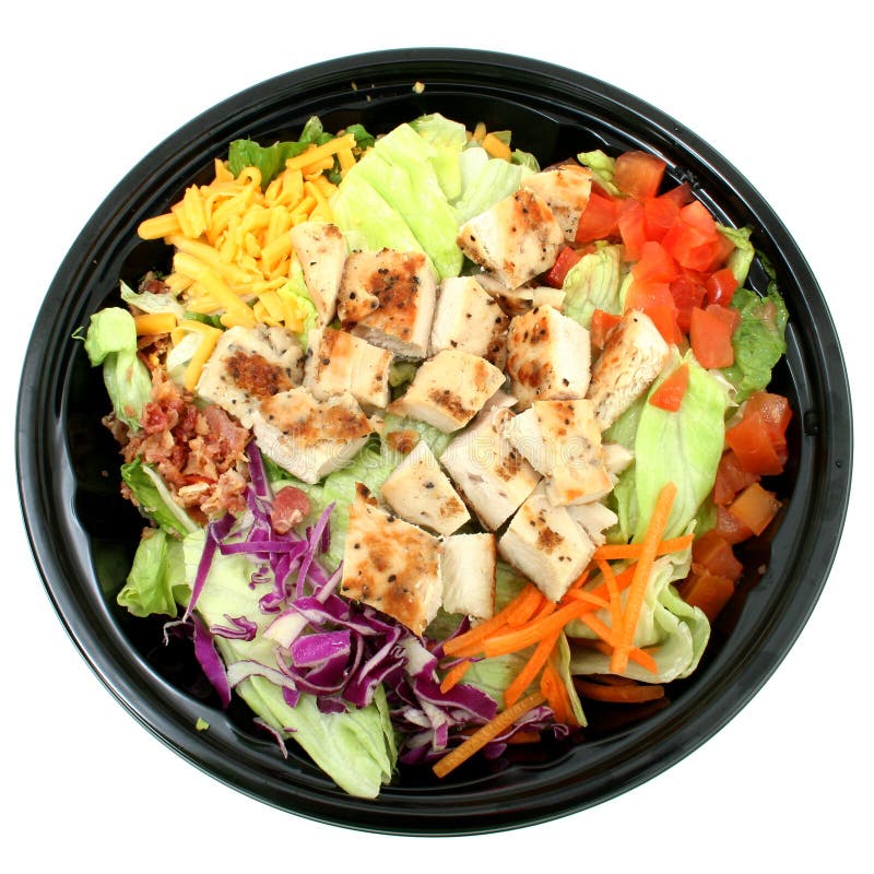 Gegrilltes Geflügelsalatzum zu gehen lizenzfreies stockfoto Gegrilltes Geflügelsalatzum zu gehen lizenzfreies stockfoto