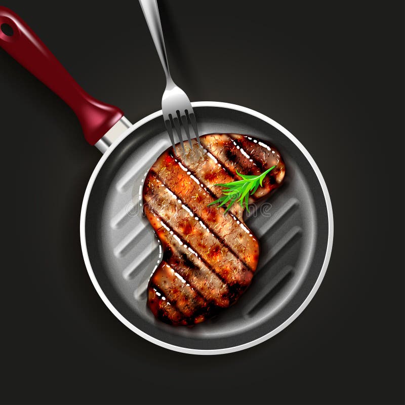 Gegrilltes Rindfleischsteak vektor abbildung
