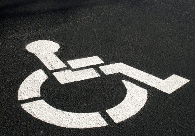 Gehandicapten die Symbool parkeren royalty-vrije stock afbeeldingen Gehandicapten die Symbool parkeren royalty-vrije stock afbeeldingen