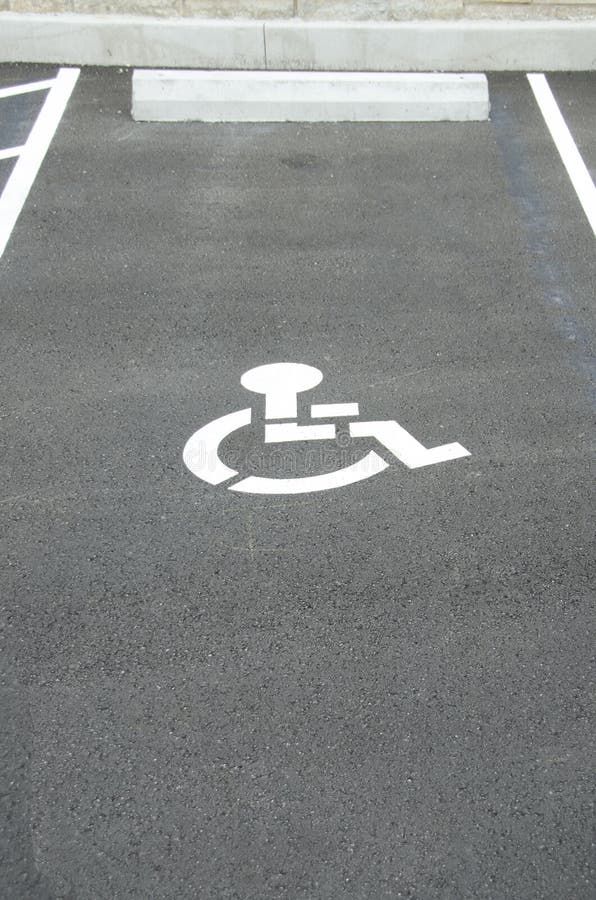 Gehandicapten die Vlek parkeren royalty-vrije stock afbeelding Gehandicapten die Vlek parkeren royalty-vrije stock afbeelding
