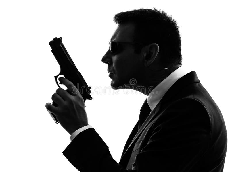 Geheimagentsicherheitsleibwächtermittel-Mannschattenbild stockfoto Geheimagentsicherheitsleibwächtermittel-Mannschattenbild stockfoto