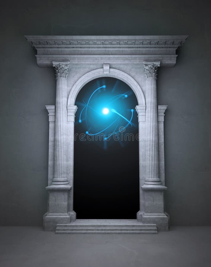 Geheimnisvolles magisches Portal stock abbildung Geheimnisvolles magisches Portal stock abbildung