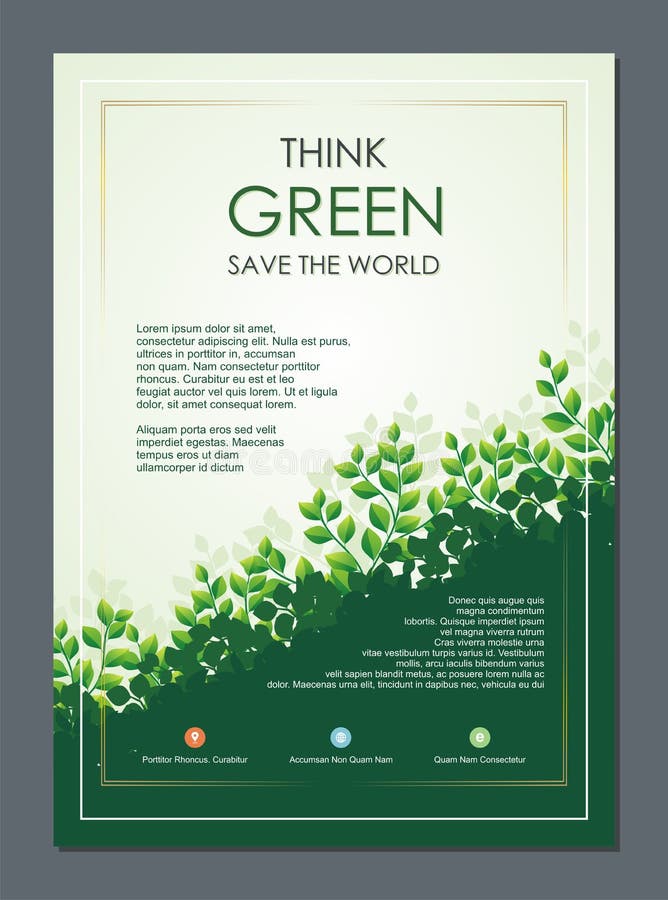 Go Green, Save Nature Flyer, Banner or Brochure. Suitable for Flyer, Brochure, book cover, and other which deals of concern for the environment and nature. Go Green, Save Nature Flyer, Banner or Brochure. Suitable for Flyer, Brochure, book cover, and other which deals of concern for the environment and nature.