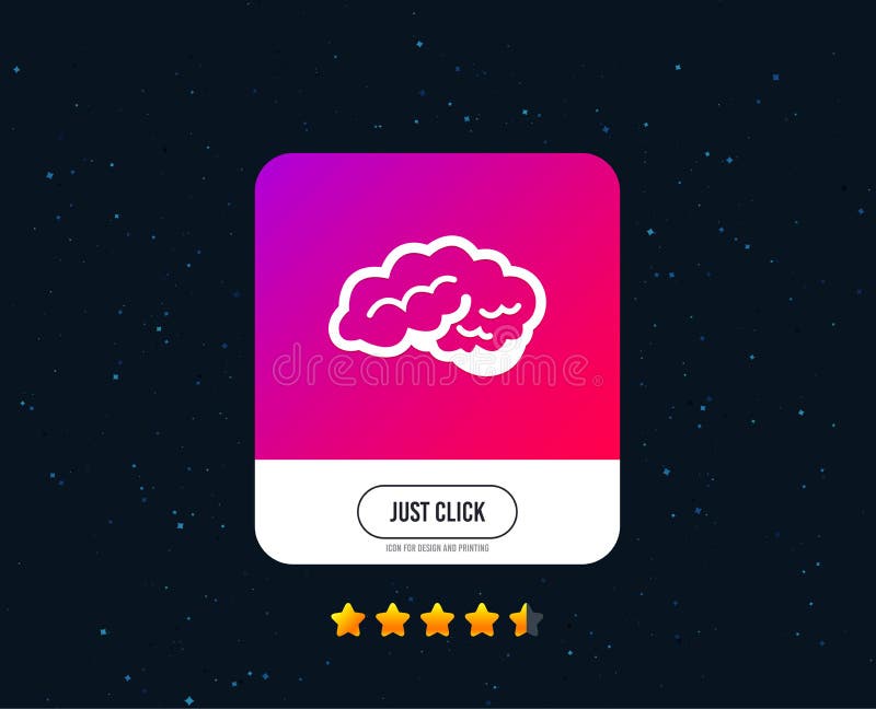 Gehirnzeichenikone Intelligenter intelligenter Verstand Vektor stock abbildung Gehirnzeichenikone Intelligenter intelligenter Verstand Vektor stock abbildung