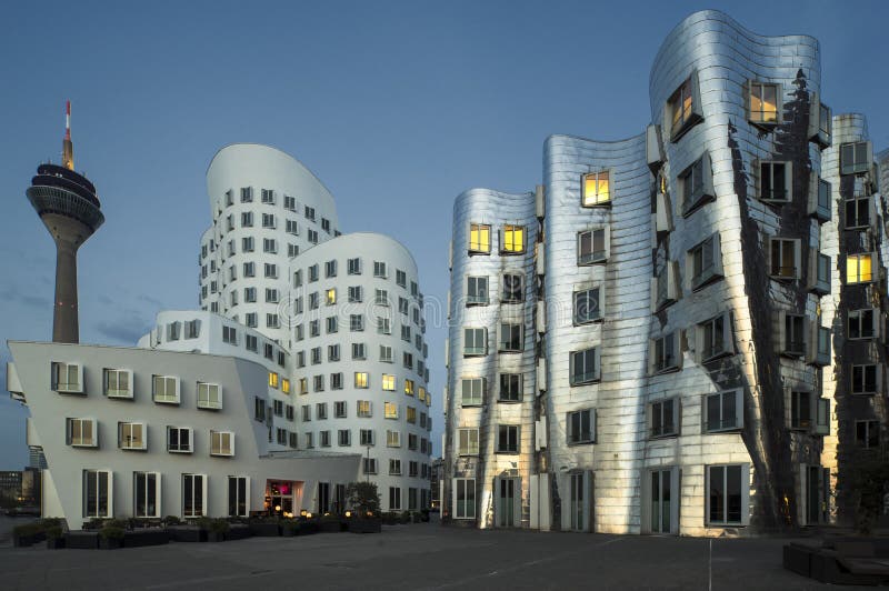 Gehry大厦,杜塞尔多夫 库存照片 Gehry大厦,杜塞尔多夫 库存照片