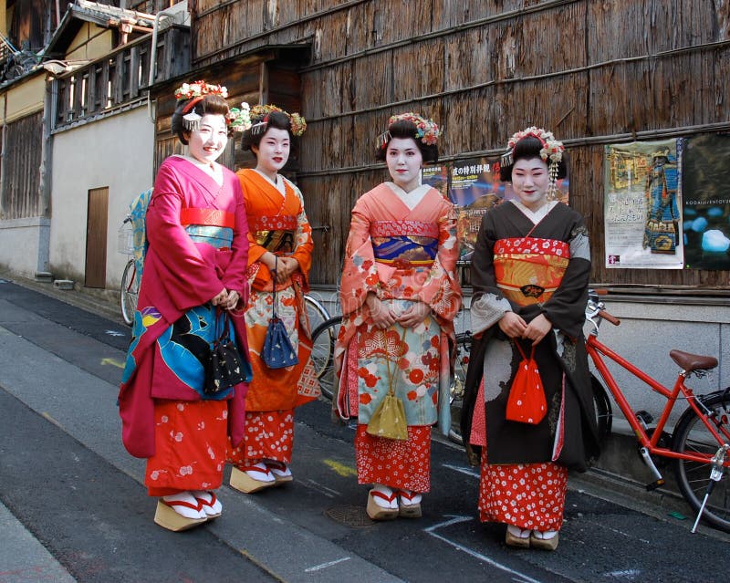 Horquilla Japonesa Del Geisha Imagen de archivo - Imagen de asia, arte