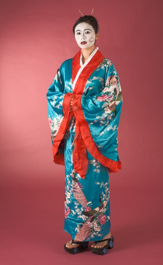 Geisha In Yukata - Japanese Royalty Free Stock Image 