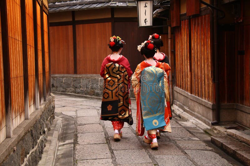 geishas tre arkivbilder geishas tre arkivbilder
