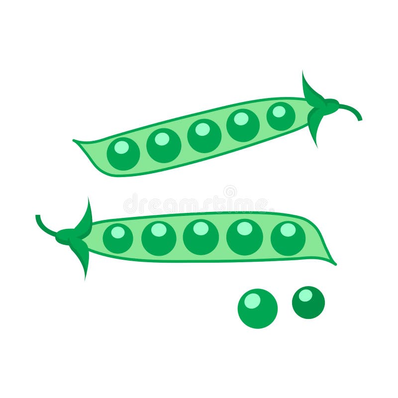 Gekleurde bonen met erwten Vector royalty-vrije illustratie Gekleurde bonen met erwten Vector royalty-vrije illustratie