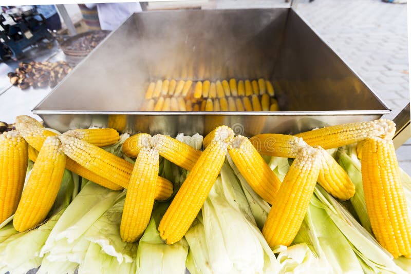 Gekookte mais royalty-vrije stock foto
