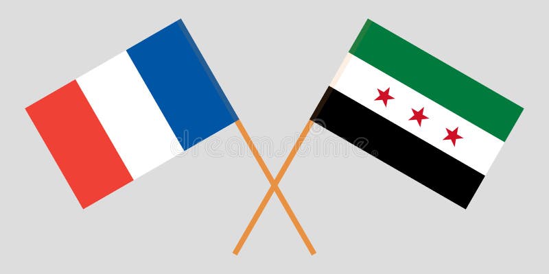Syrische Nationale Koalitions-Flagge Stock Abbildung
