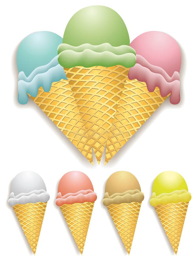 Gelado ilustração stock