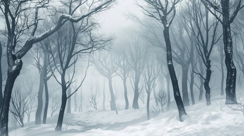 Gelata di neve nella foresta invernale. stagione di neve bianca paesaggistica naturale. alberi del fondo del gelo. immagine stock