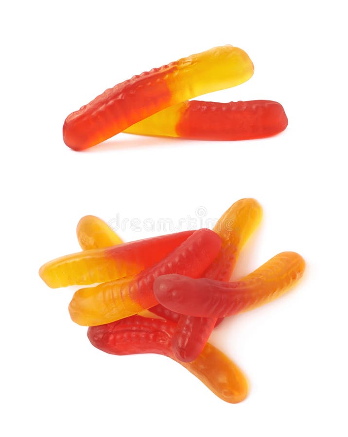Gelatin based worm candy stock image. Image of holiday 65885097