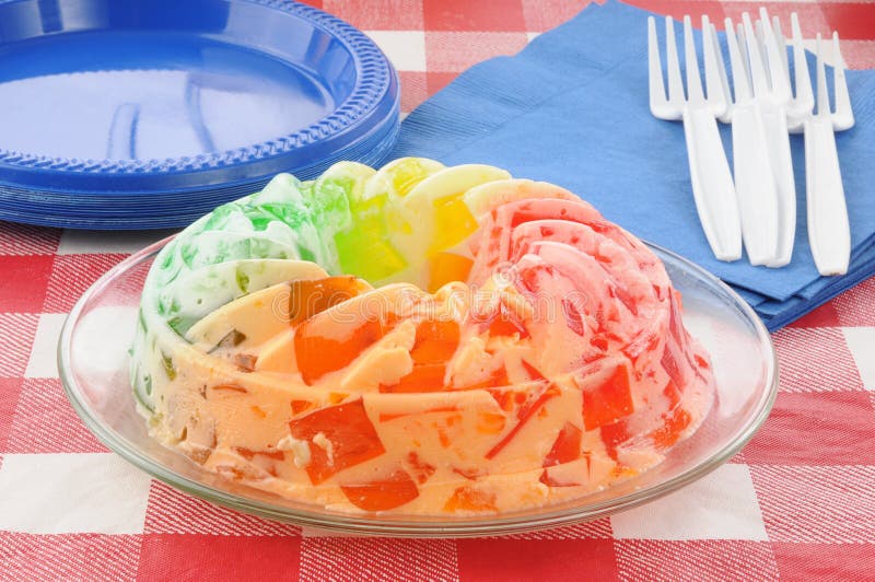 Gelatin fruit parfait stock photo. Image of gelatin, plates 25500016