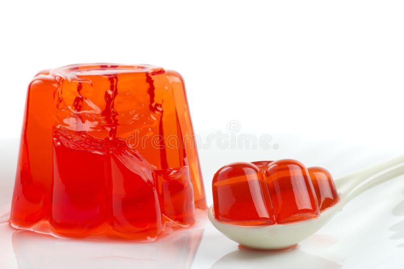 Gelatina roja imagen de archivo. Imagen de gelatina, fresa 22312145