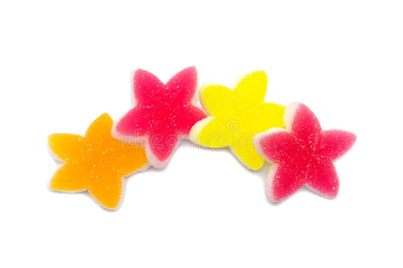 Gelatine helle Gelees fein buntes Star Design, Sweets gummy Zucker lecker Soft-Gens von oben gesehen lizenzfreies stockbild Gelatine helle Gelees fein buntes Star Design, Sweets gummy Zucker lecker Soft-Gens von oben gesehen lizenzfreies stockbild
