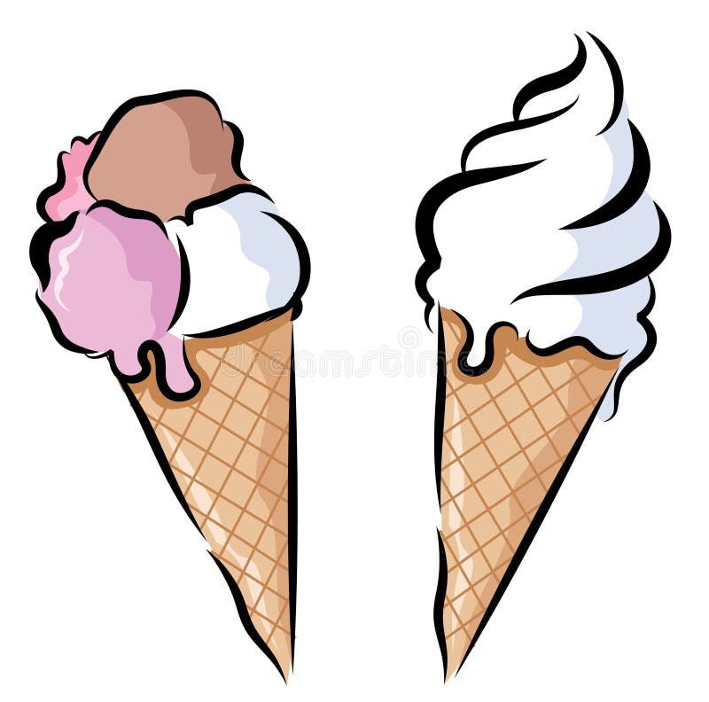 Gelato illustrazione di stock