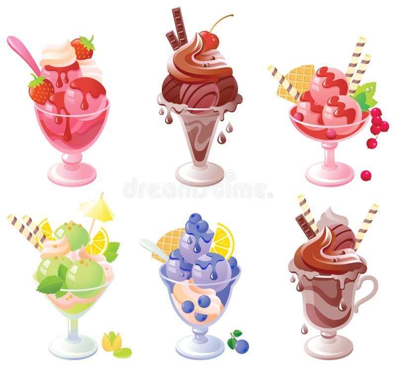 Gelato del dessert royalty illustrazione gratis