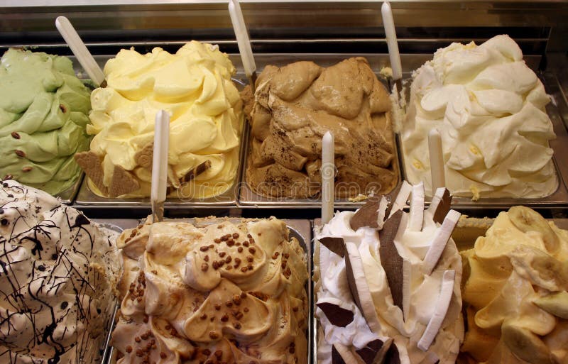 Gelato Display stock photo Gelato Display stock photo