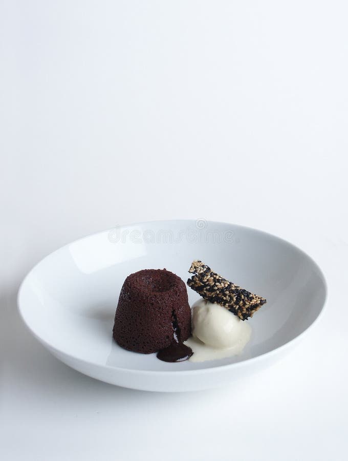 Gelato e pudding fotografia stock Gelato e pudding fotografia stock