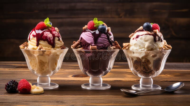 Gelato fresco in casa royalty illustrazione gratis