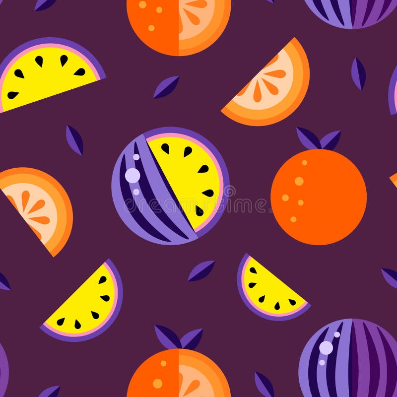 Gelb-orangeer roter Hintergrund des Wassermelonen-Veilchens Nahtloser Mustermelonensatz-Tapete Vektor Gut für T-Shirt Druck Hand stock abbildung Gelb-orangeer roter Hintergrund des Wassermelonen-Veilchens Nahtloser Mustermelonensatz-Tapete Vektor Gut für T-Shirt Druck Hand stock abbildung