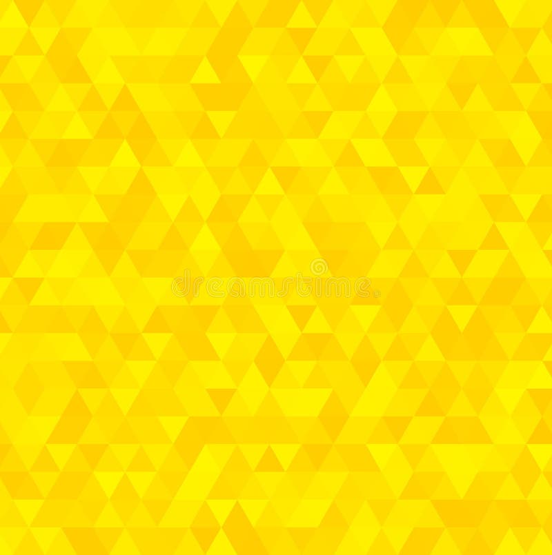 Gelber Dreieckhintergrund des Zusammenfassungsvektors Geometrisches gelbes Beschaffenheitsmuster vektor abbildung