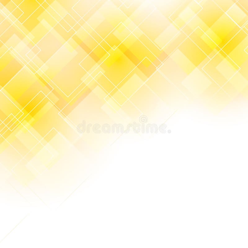 Gelber Hintergrund mit transparenten Formen