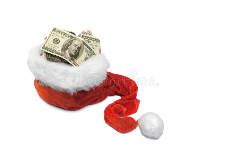 Geld Christmas& Rijke Nieuwe jaar-1 stock afbeelding Geld Christmas& Rijke Nieuwe jaar-1 stock afbeelding