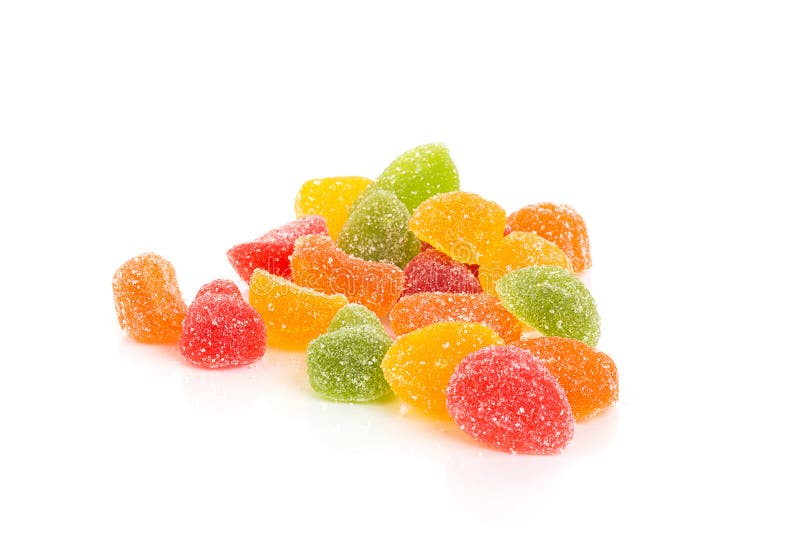 Geleia de fruto colorida dos doces de açúcar foto de stock Geleia de fruto colorida dos doces de açúcar foto de stock