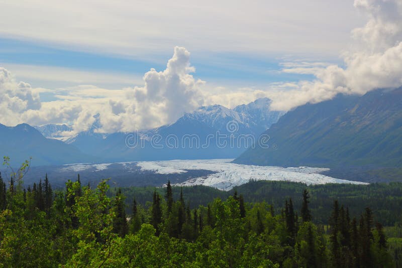 Geleira de Matanuska em Alaska imagem de stock Geleira de Matanuska em Alaska imagem de stock