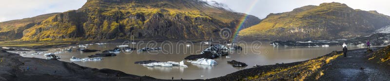 Geleira de Solheimajokull em Islândia fotos de stock royalty free Geleira de Solheimajokull em Islândia fotos de stock royalty free