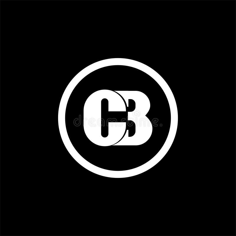 Gelenkbuchstabelogo-Elemententwurf c b