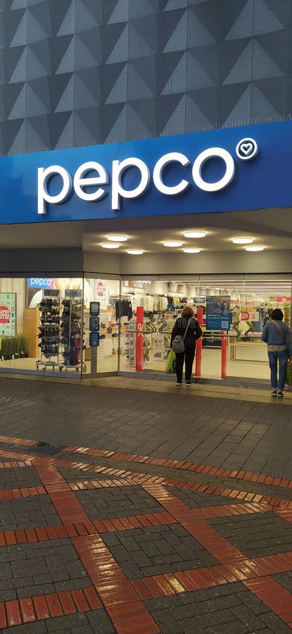 Gelsenkirchen, Germany - April 18, 2024: Pepco store entrance at Tarnow, Poland. Gelsenkirchen, Germany - April 18, 2024: Pepco store entrance at Tarnow, Poland