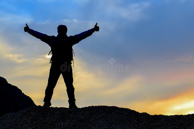 Geluk van een persoon die alleen de carrièreladder vervult stock foto Geluk van een persoon die alleen de carrièreladder vervult stock foto